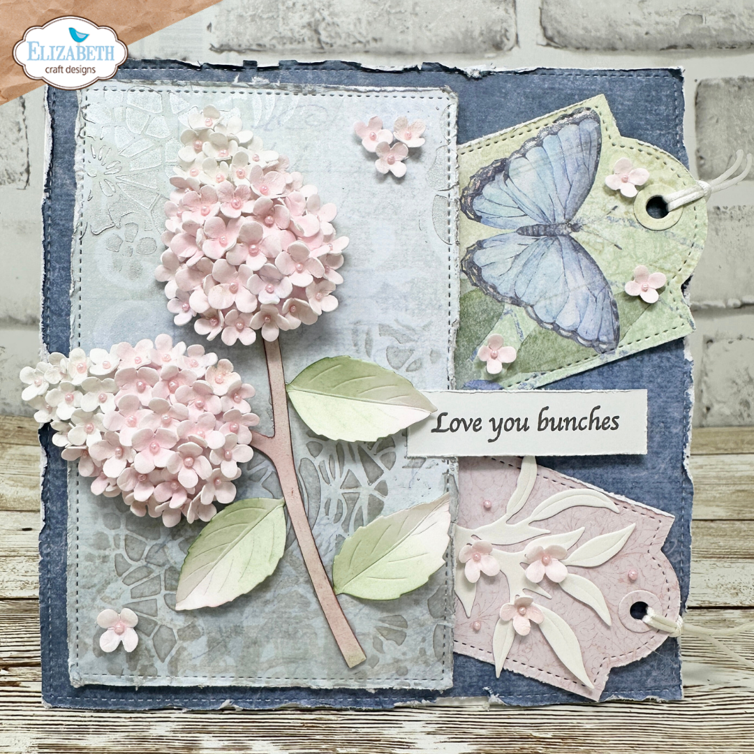 Elizabeth Craft Designs Panicle Hydrangea Metal Die Set