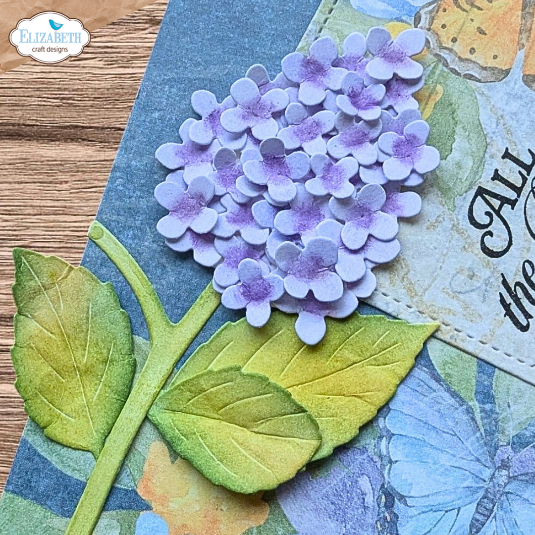 Elizabeth Craft Designs Panicle Hydrangea Metal Die Set