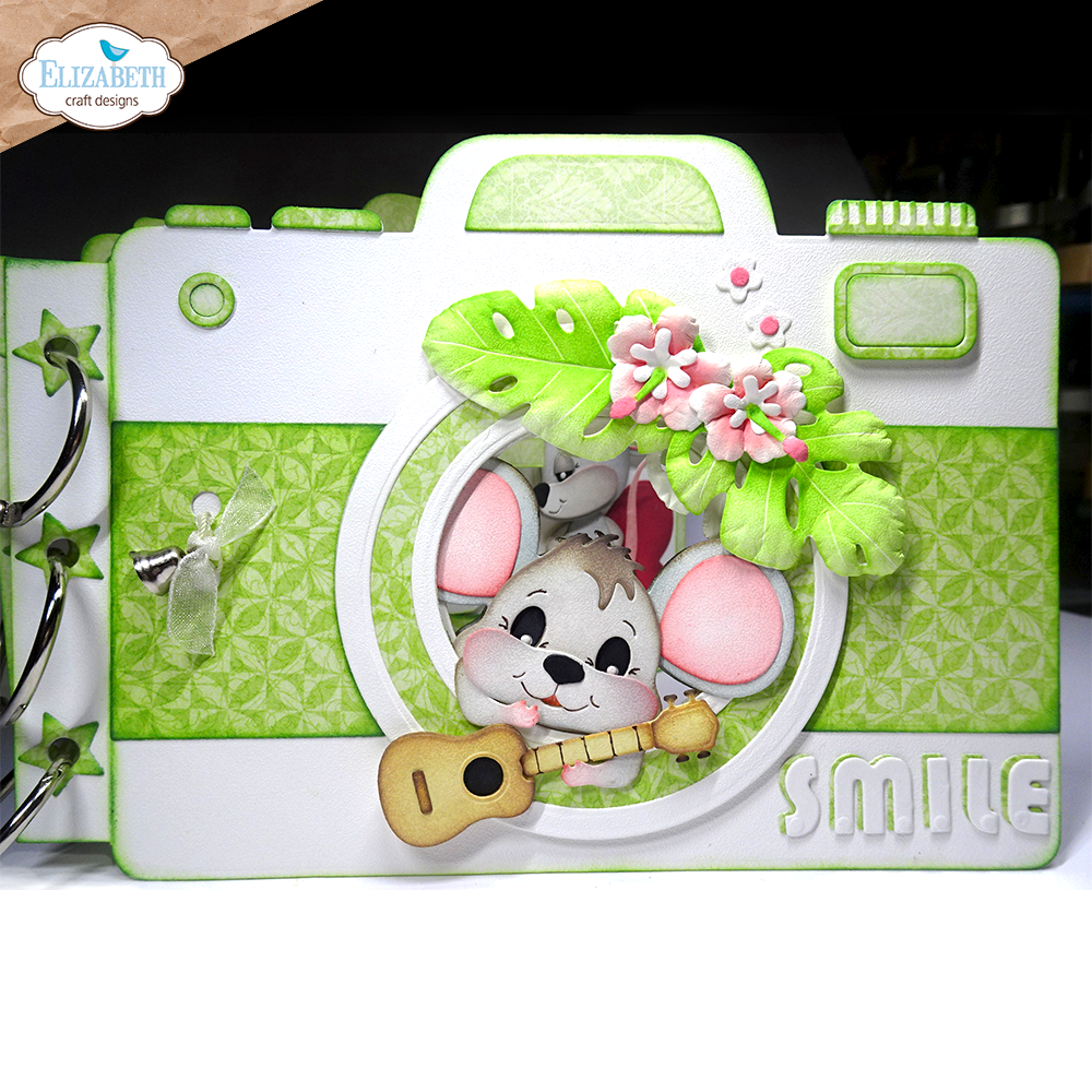 Elizabeth Craft Designs Camera and Suitcase Build A Book Metal Die Set