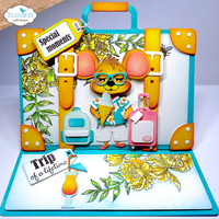 Elizabeth Craft Designs Camera and Suitcase Build A Book Metal Die Set