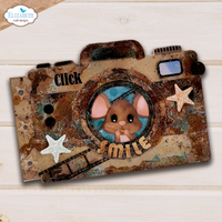 Elizabeth Craft Designs Camera and Suitcase Build A Book Metal Die Set