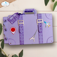 Elizabeth Craft Designs Camera and Suitcase Build A Book Metal Die Set