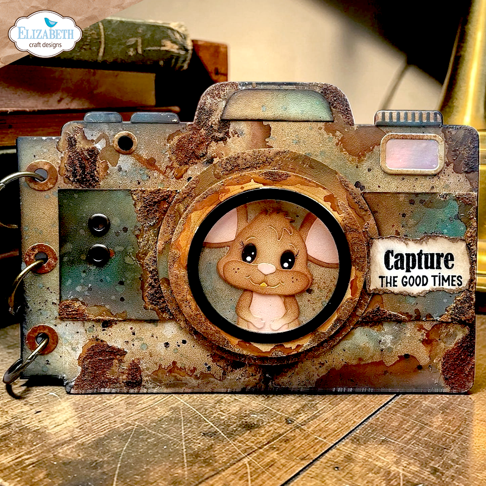 Elizabeth Craft Designs Camera and Suitcase Build A Book Metal Die Set