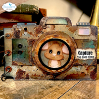 Elizabeth Craft Designs Camera and Suitcase Build A Book Metal Die Set