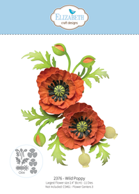 Elizabeth Craft Designs Wild Poppy Metal Die Set