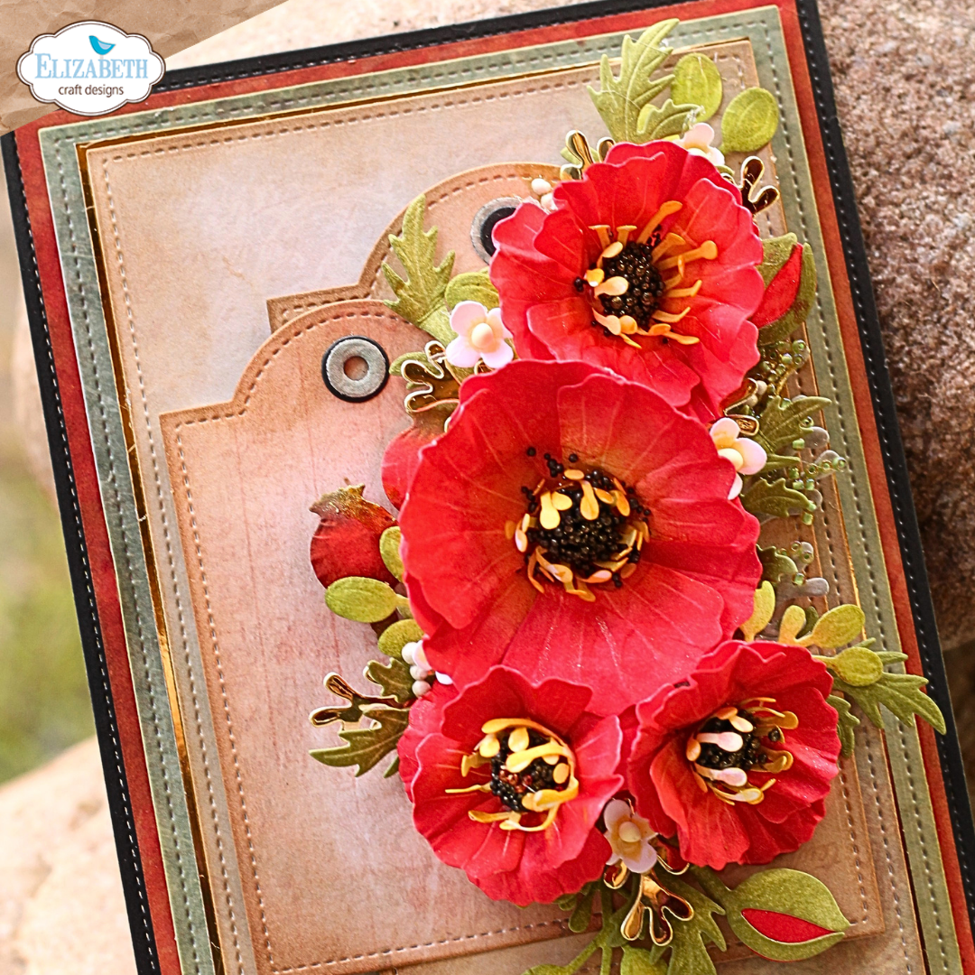 Elizabeth Craft Designs Wild Poppy Metal Die Set