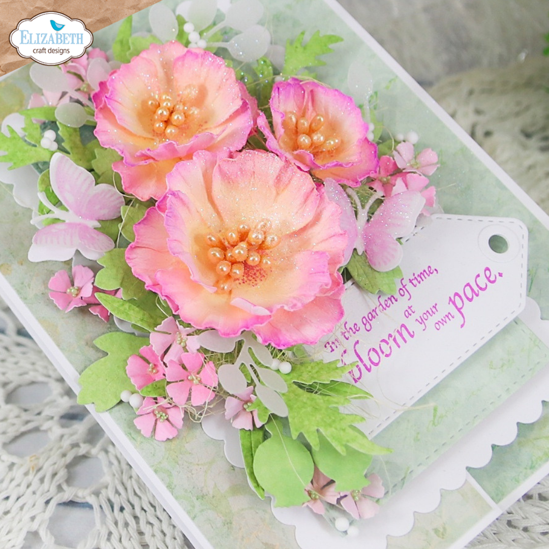 Elizabeth Craft Designs Wild Poppy Metal Die Set