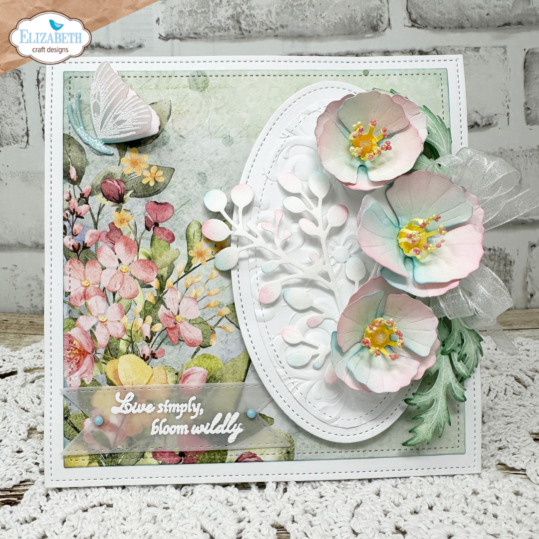 Elizabeth Craft Designs Stitched Ovals Metal Die Set