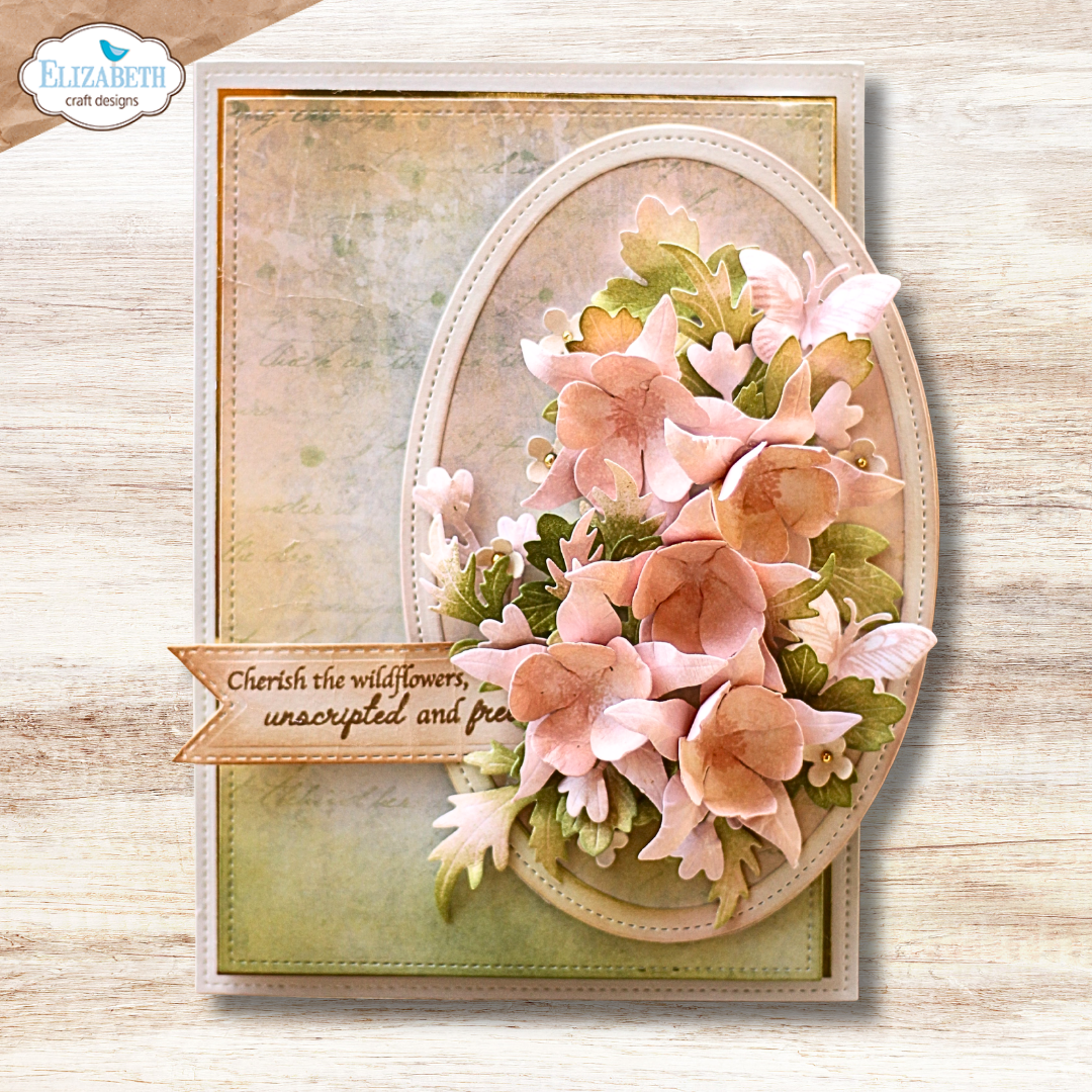 Elizabeth Craft Designs Stitched Ovals Metal Die Set