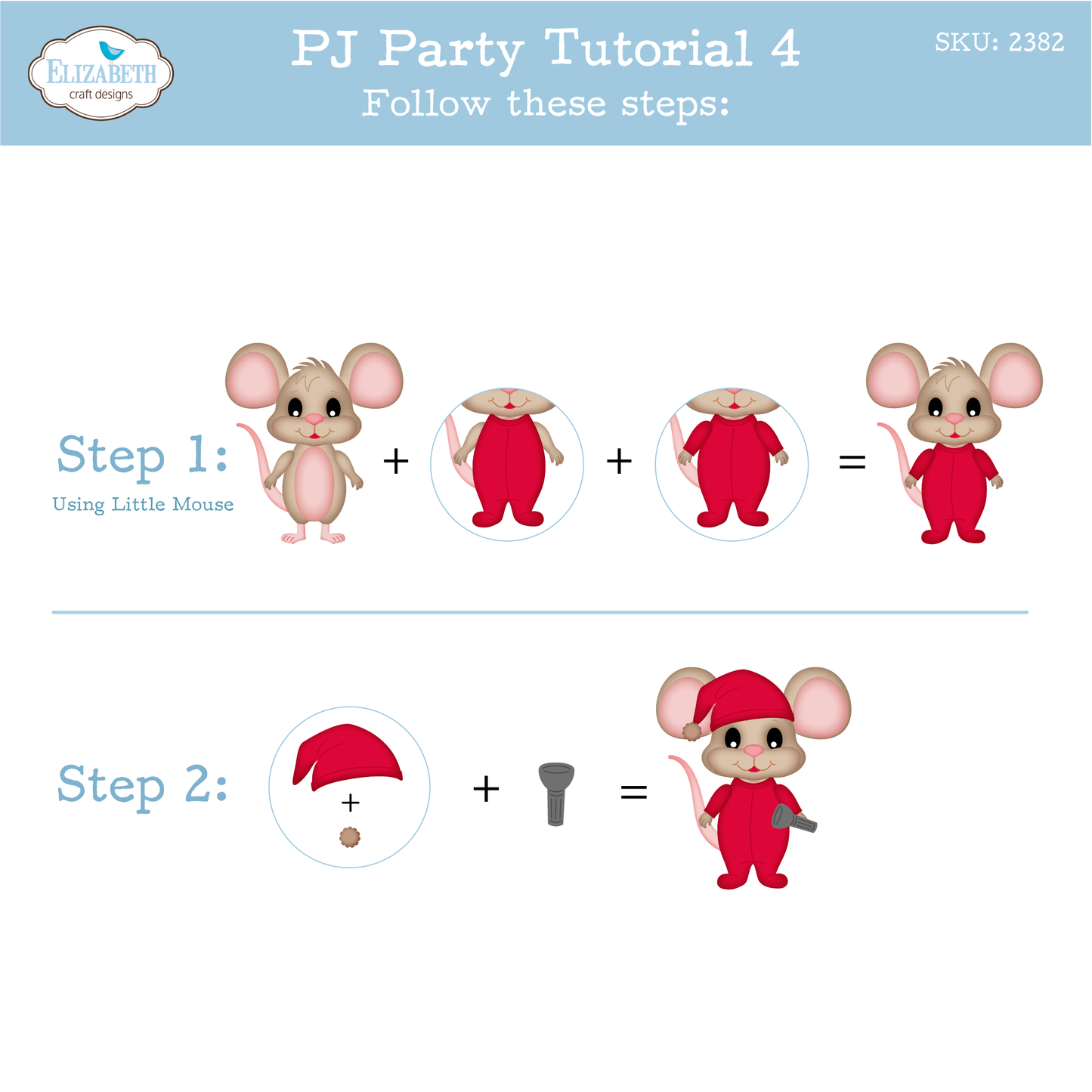 Elizabeth Craft Designs PJ Party Metal Die Set