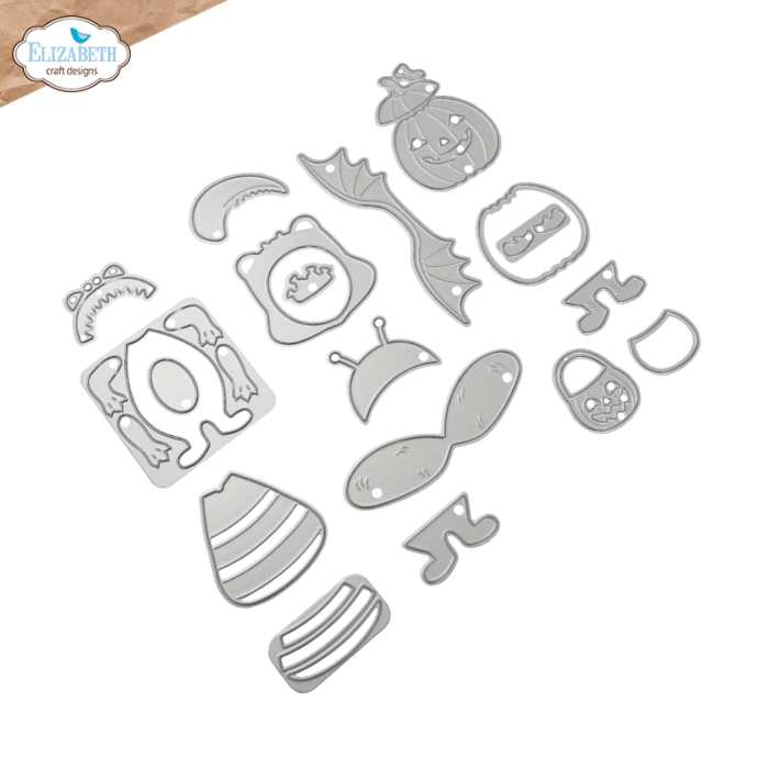 Elizabeth Craft Designs Halloween Costumes Cute Metal Die Set