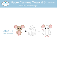 Elizabeth Craft Designs Halloween Costumes Scary Metal Die Set