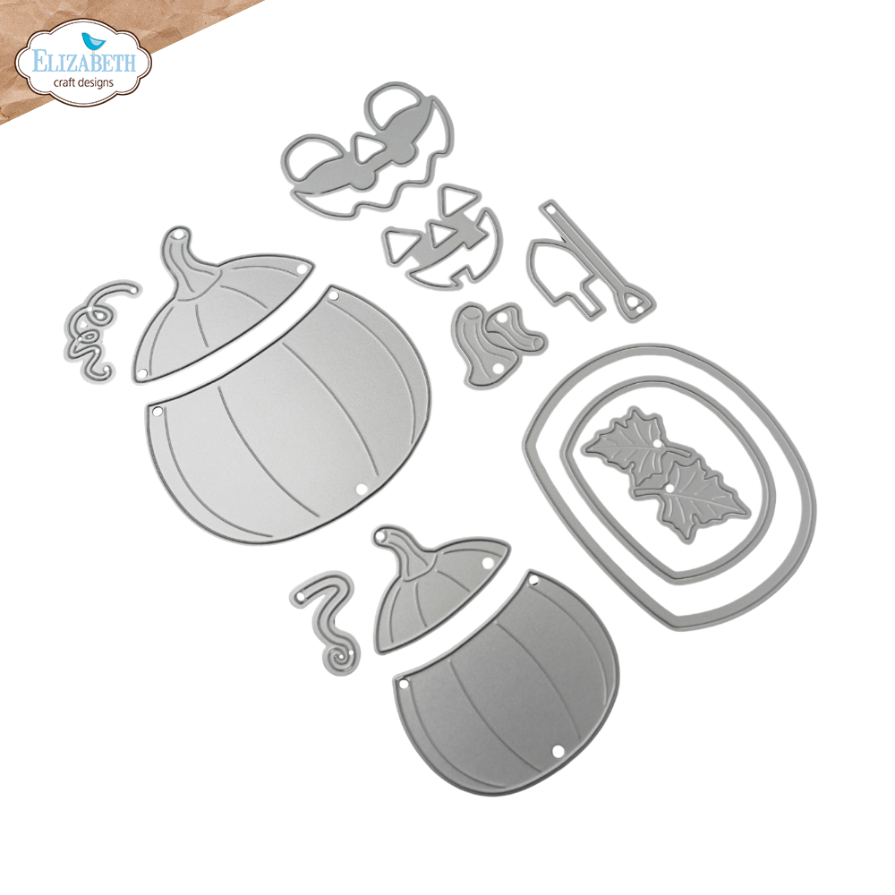 Elizabeth Craft Designs Jack-o'-lantern Metal Die Set
