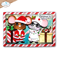 Elizabeth Craft Designs Santa and Mrs. Claus Metal Die Set