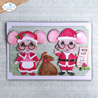Elizabeth Craft Designs Santa and Mrs. Claus Metal Die Set