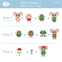 Elizabeth Craft Designs Elf Metal Die Set