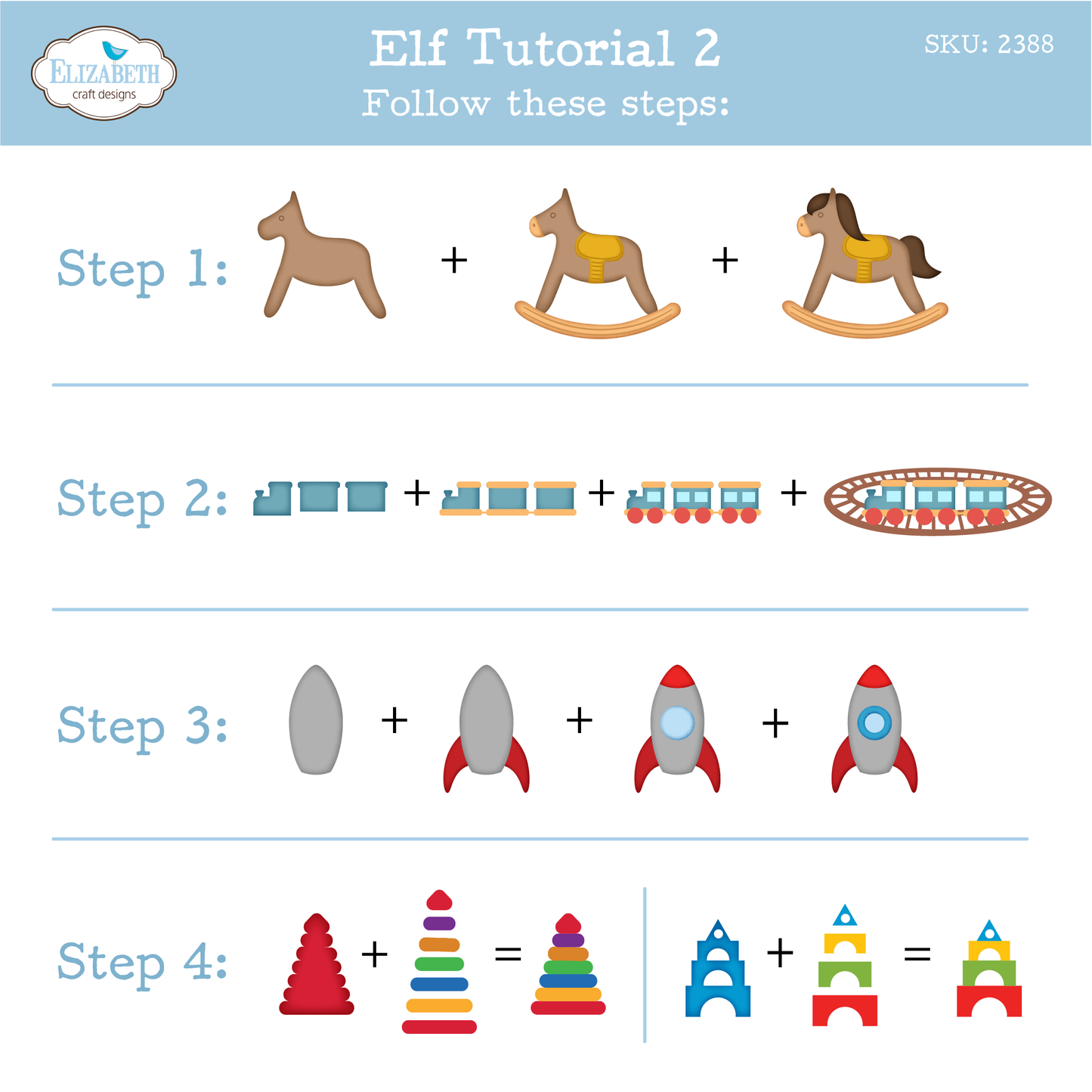 Elizabeth Craft Designs Elf Metal Die Set