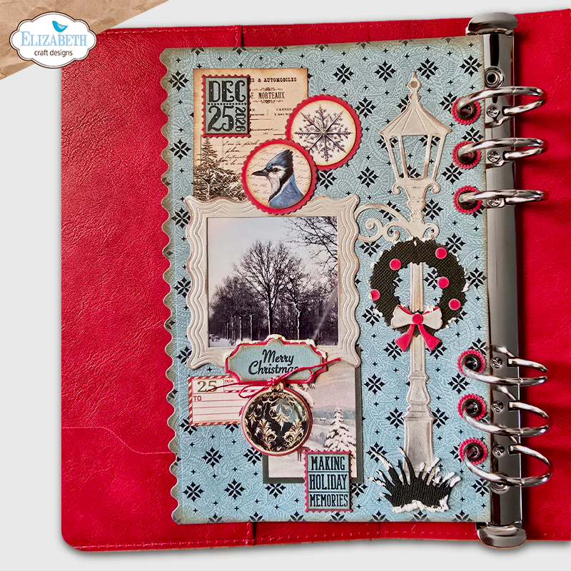 Elizabeth Craft Designs Wavy Page & Lamppost Metal Die Set
