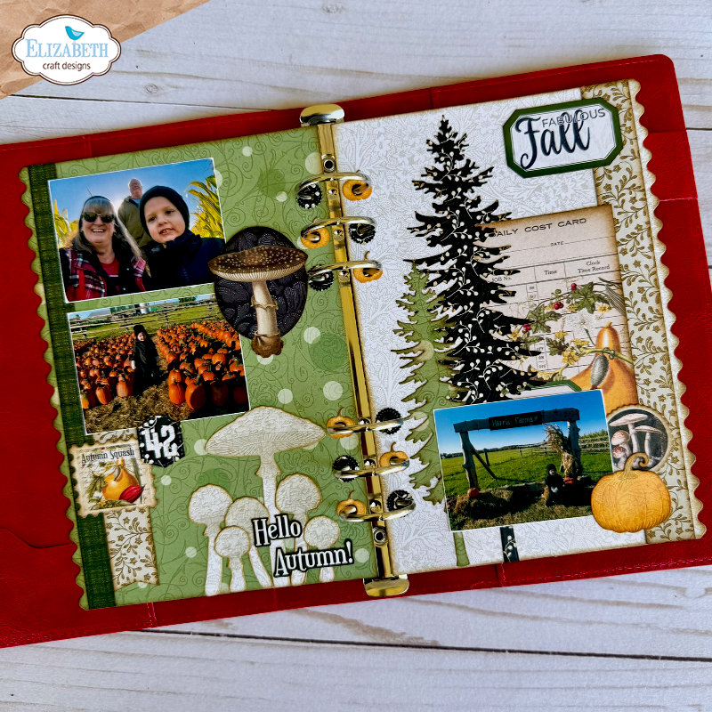 Elizabeth Craft Designs Fall in the Forest Metal Die Set