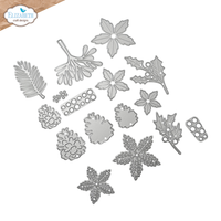 Elizabeth Craft Designs Festive Floral and Foliage Metal Die Set - 02