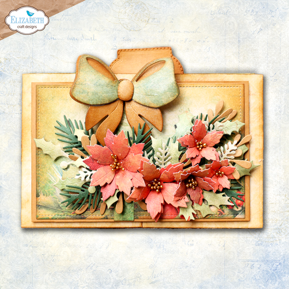 Elizabeth Craft Designs Festive Floral and Foliage Metal Die Set - 07