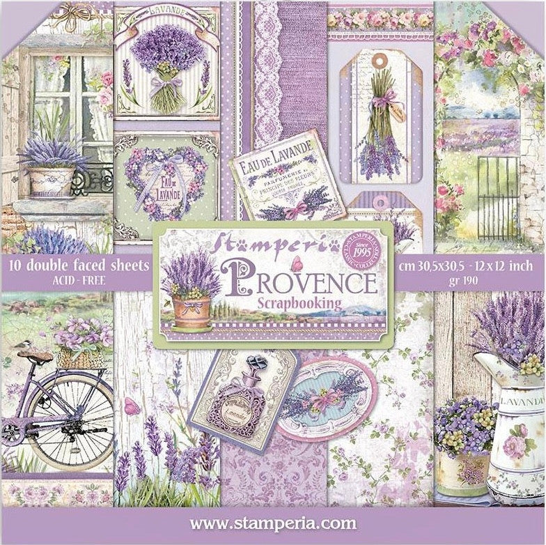 Colección de papel Stamperia de doble cara de 12" x 12" - Provence 2.0