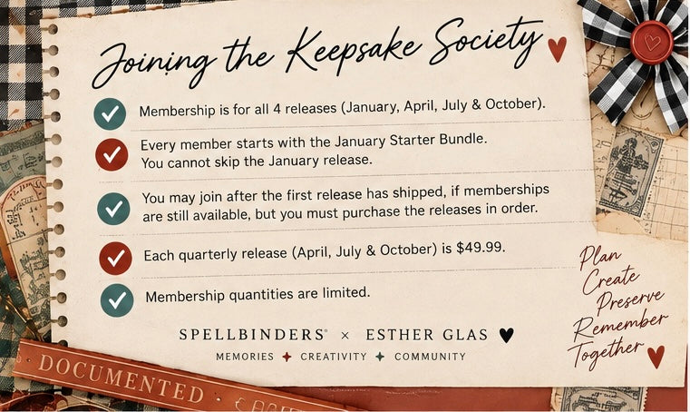 Keepsake Society 2027 by Esther Glas (Membership Deposit)