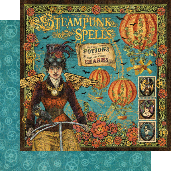 Graphic 45 Steampunk Spells 12” x 12” Deluxe Collector’s Edition
