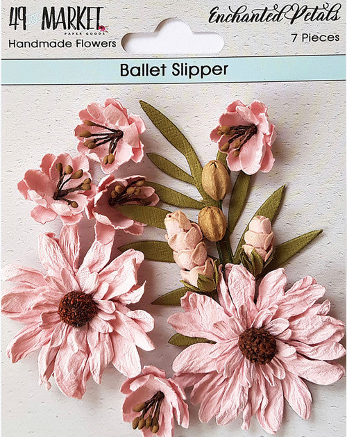 49 and Market Zapatillas de ballet con pétalos encantados y flores 