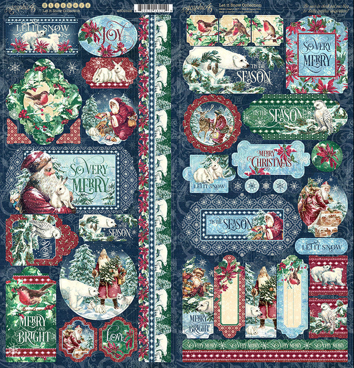 Graphic 45 Let It Snow 12” x 12” Collection Pack