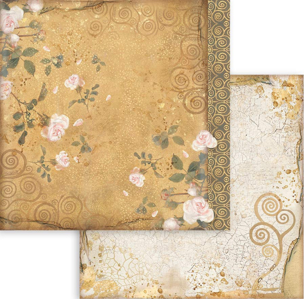 Stamperia (12"x12") Double Face Background Paper Pack -  Klimt