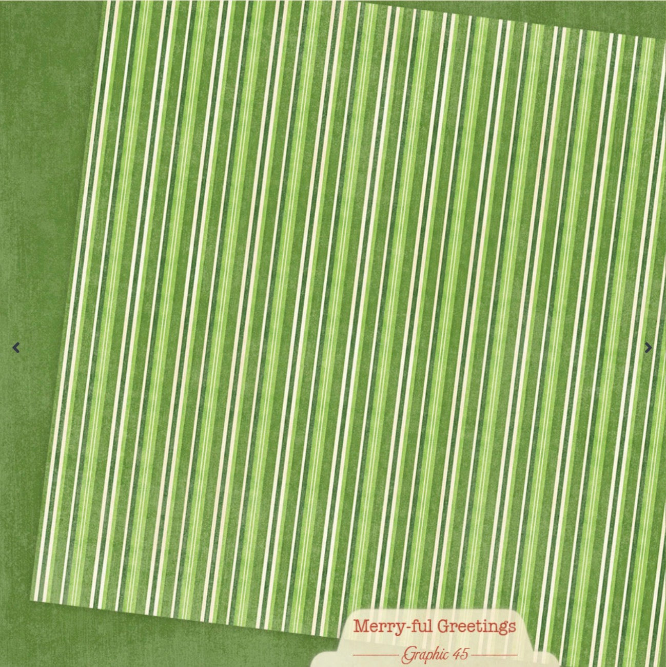 Graphic 45 Merry-ful Greetings 12” x 12” Plaids, Stripes & Solids Pack