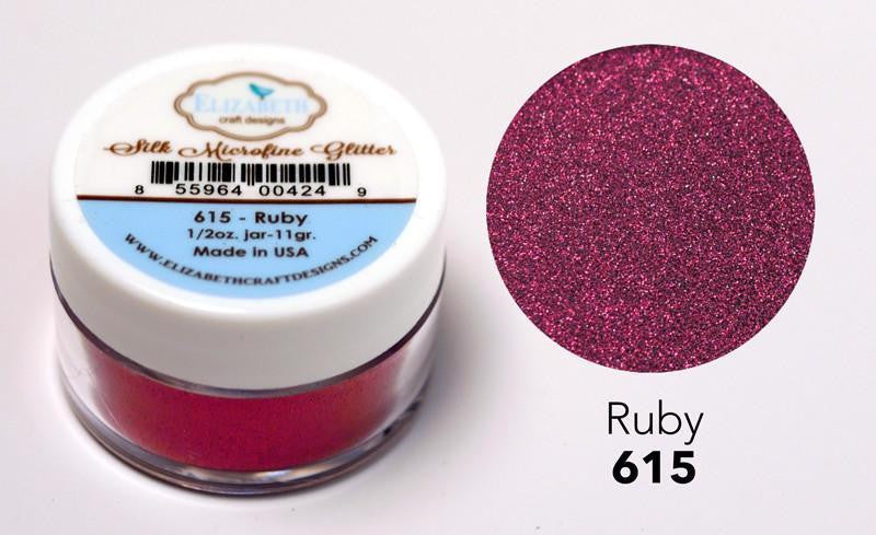 Elizabeth Craft Designs Silk Microfine Glitter - Ruby 0.5oz