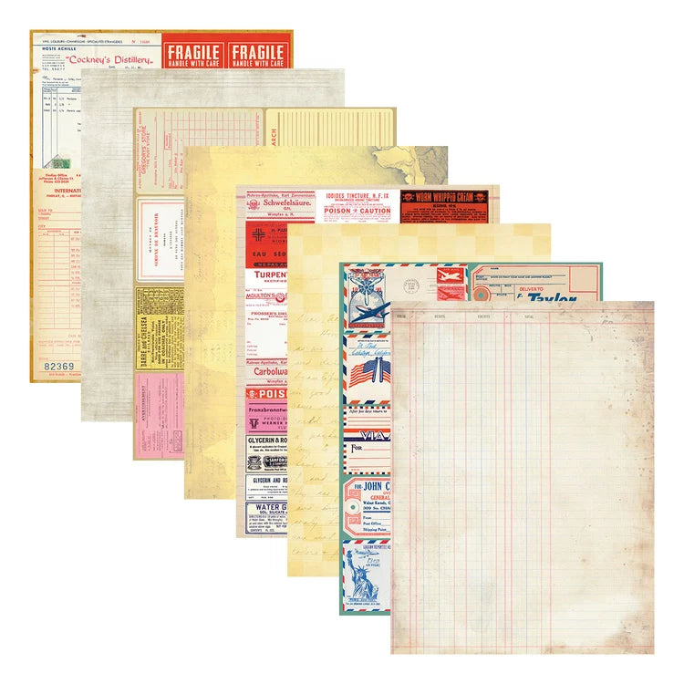 Keepsake Studio Reminiscence Book 10 Patterned Cardstock by Esther Glas