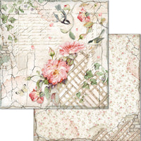 Stamperia House of Roses-papierpakket 8 "x 8"