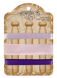 Graphic 45 French Lilac & Purple Royalty Trim
