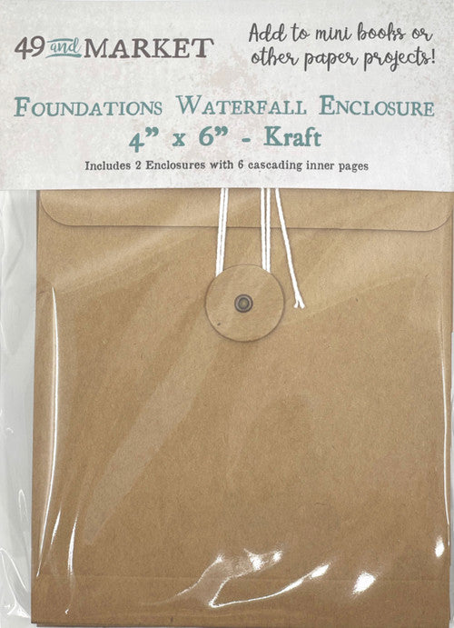 49 & Market Foundations Waterfall Enclosure 4” x 6” Kraft