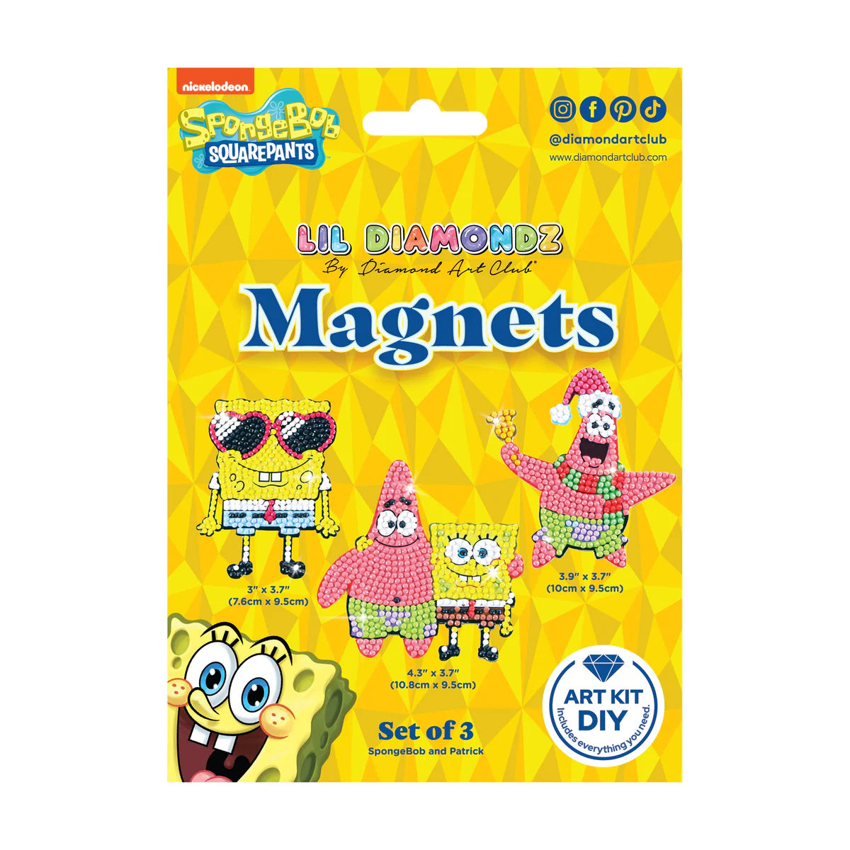 Diamond Art Club Magnets - SpongeBob SquarePants™ (Set of 3)