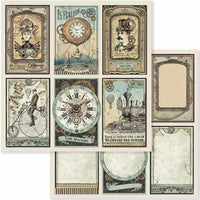 Paquete de papel Stamperia Voyages Fantastiques 8" x 8" 