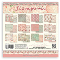 Stamperia Rose Parfum 8” x 8” Backgrounds Selection Paper Collection