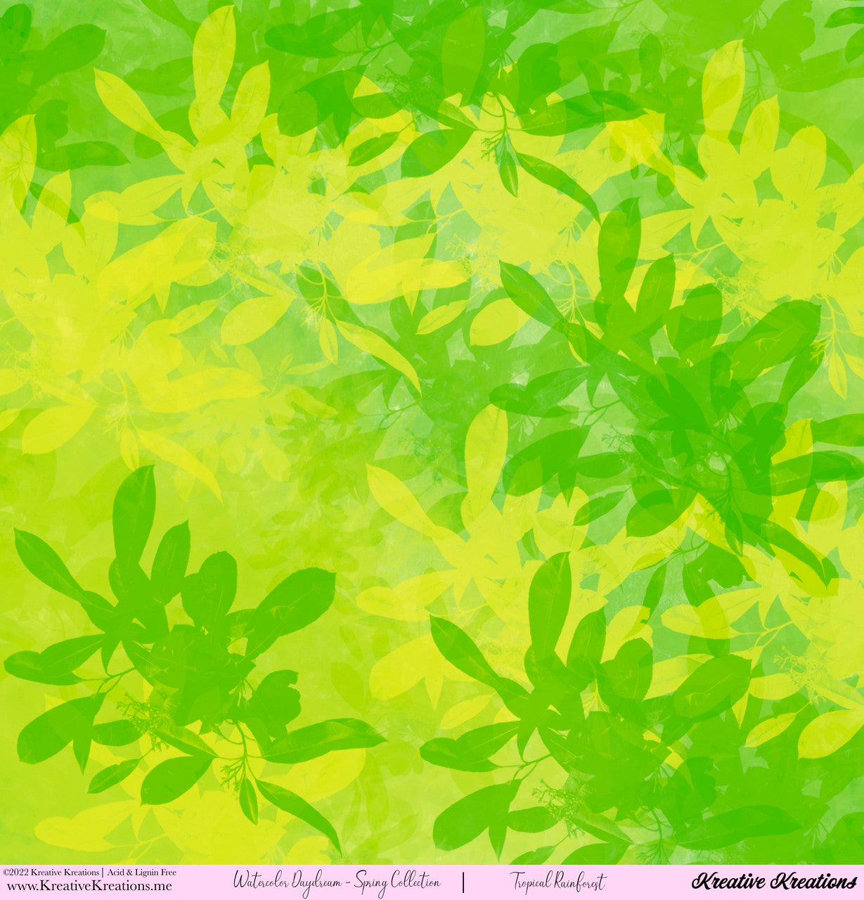 Kreative Kreations Aquarel Daydream - Lentecollectie 30 x 30 cm papiercollectie