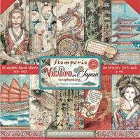 Stamperia (12"x12") Double Face Paper Pack -  Sir Vagabond in Japan