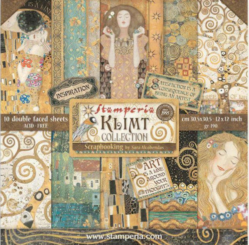 Stamperia (12"x12") Double Face Paper Pack -  Klimt