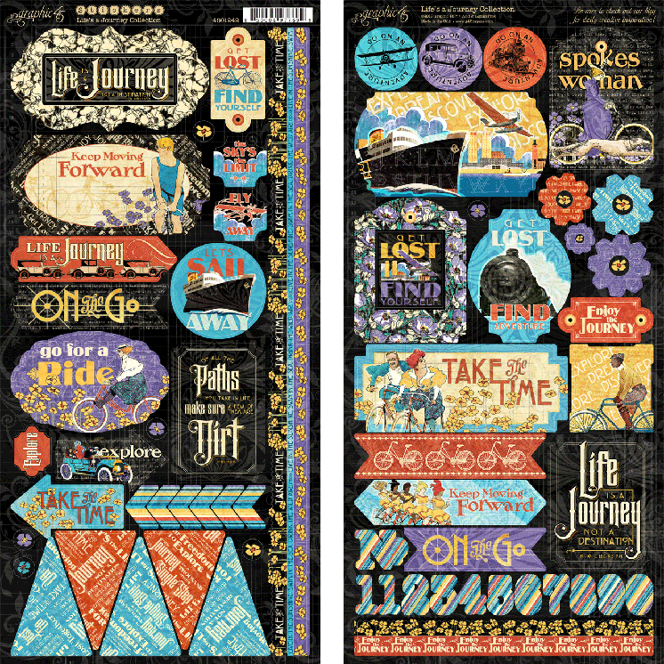 Graphic 45 December 2019 Life's a Journey Monthly Kit