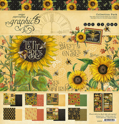 Graphic 45 Let it Bee 12” x 12” Collection Pack
