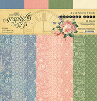 Graphic 45 Cottage Life 12" x 12" Patterns and Solids