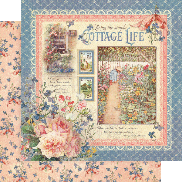 Graphic 45 Cottage Life 8” x 8” Collection Pack