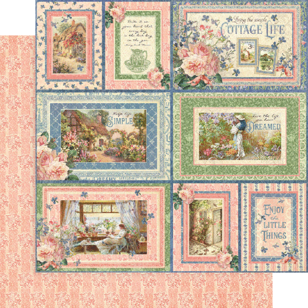 Graphic 45 Cottage Life 8” x 8” Collection Pack