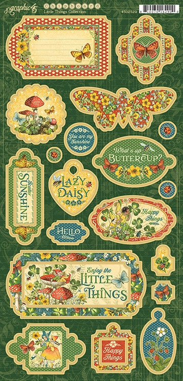 Graphic 45 Little Things Chipboard