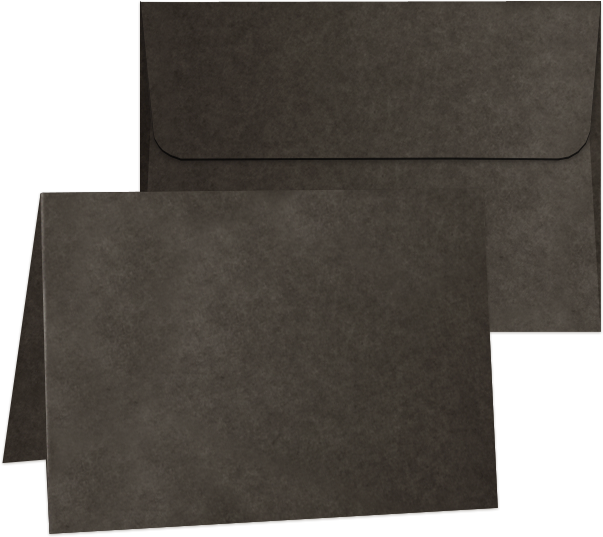 Black A7 cards with envelopes